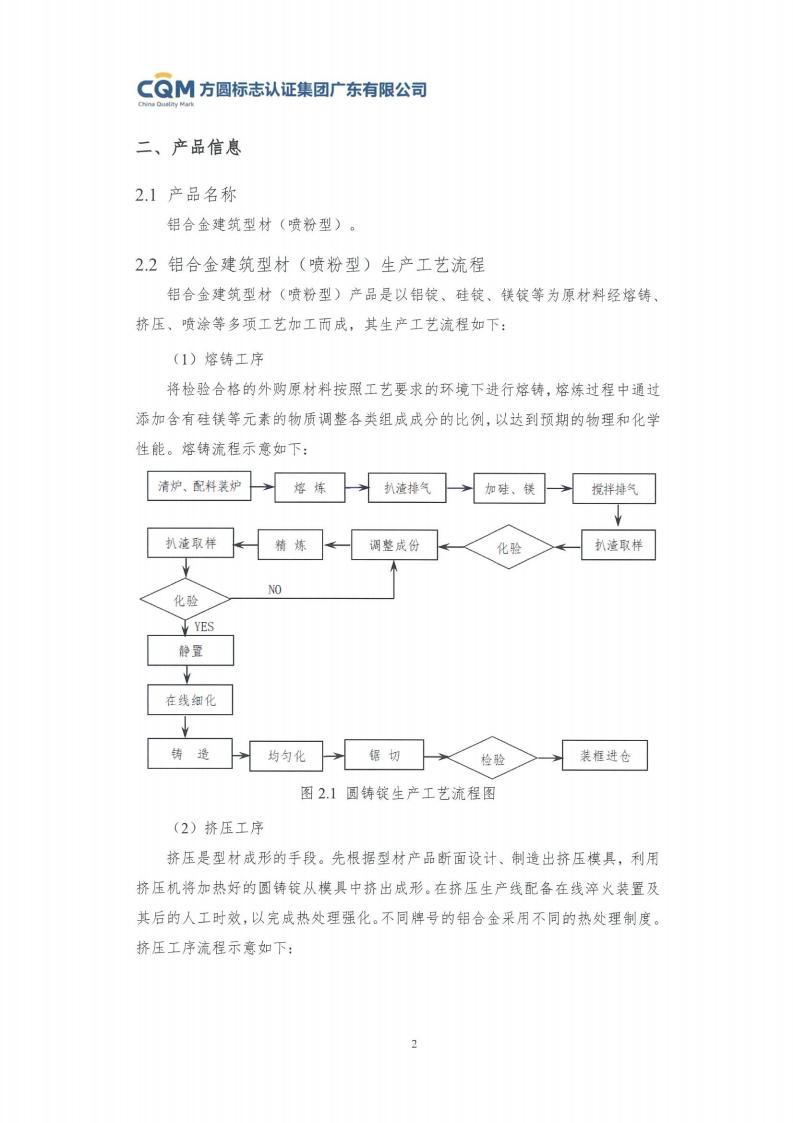 11鋁合金建筑型材（噴粉型）產(chǎn)品Ⅲ型環(huán)境聲明評價(jià)報(bào)告-方圓蓋章(圖8)